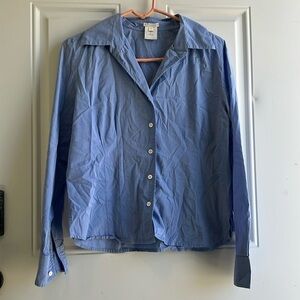 AUSTIN REED cotton buttondown top long sleeve